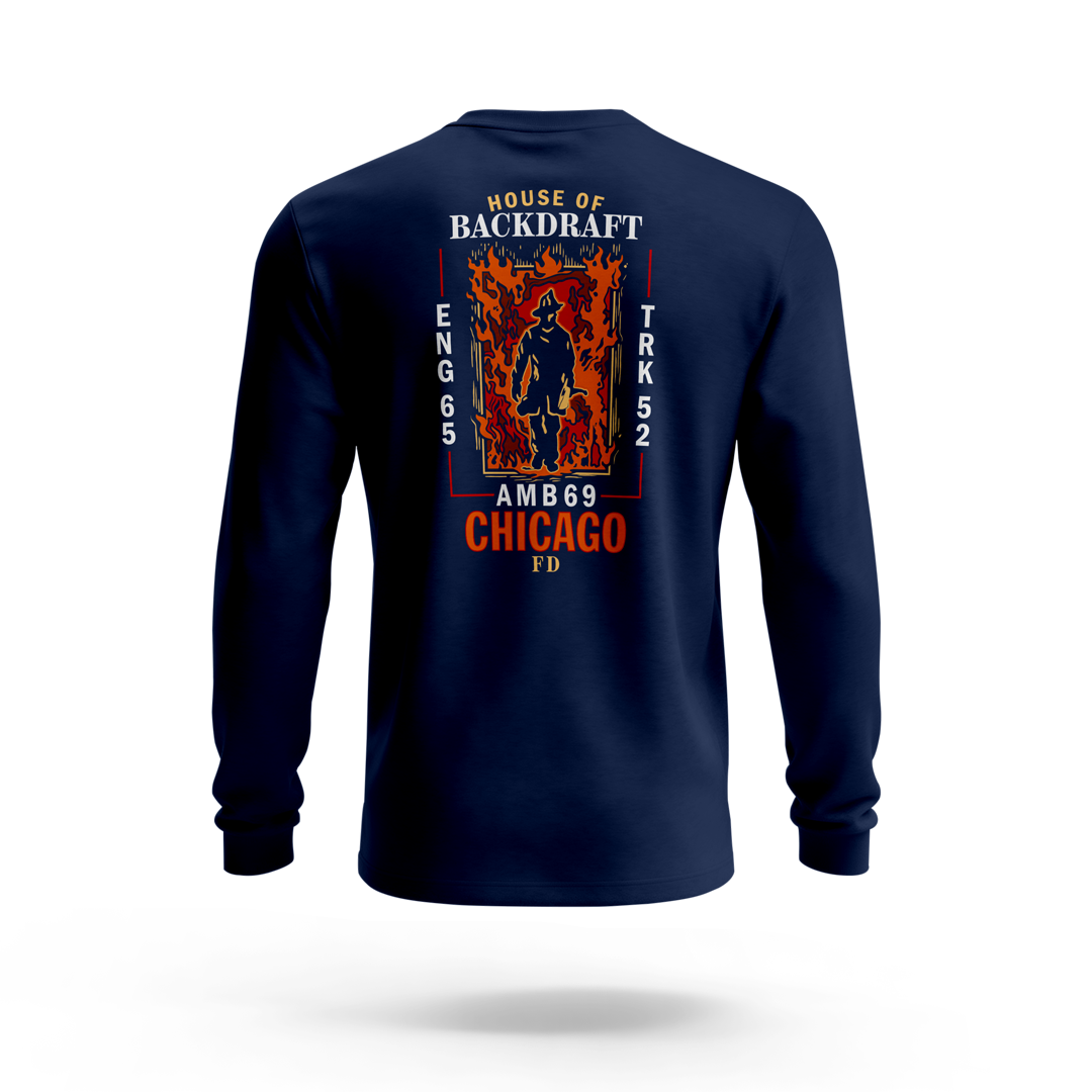 Chicago FD 'HOUSE OF BACKDRAFT' Long Sleeve