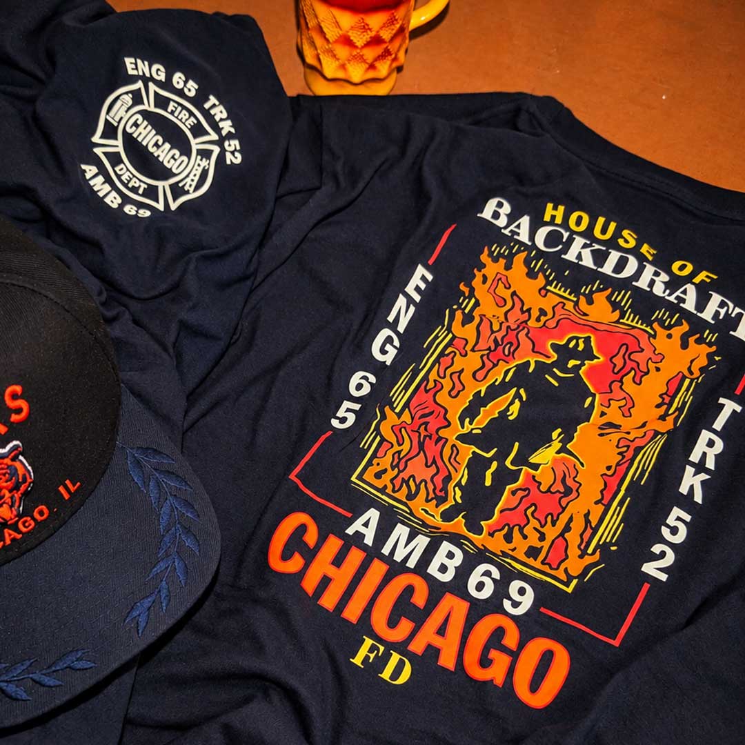 Chicago FD 'HOUSE OF BACKDRAFT' Long Sleeve