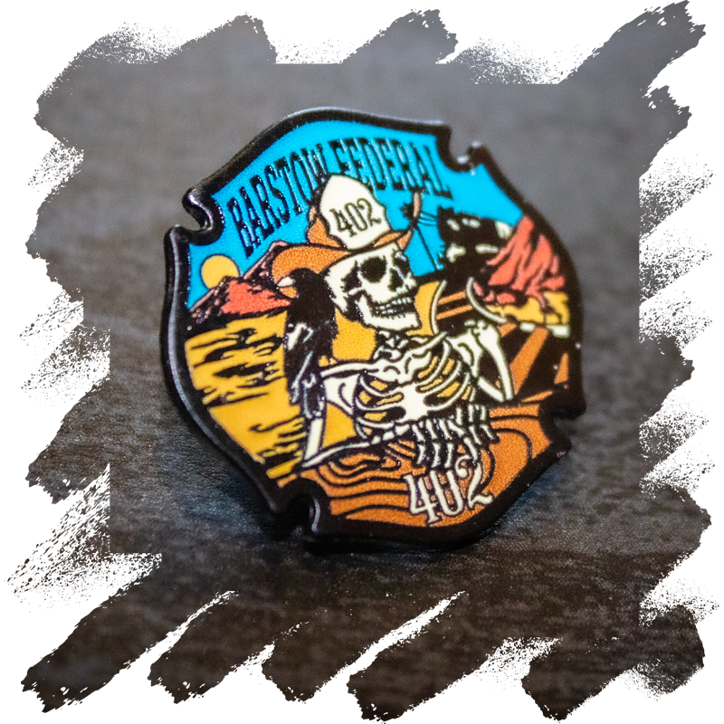 Barstow 402 Collectors Pin